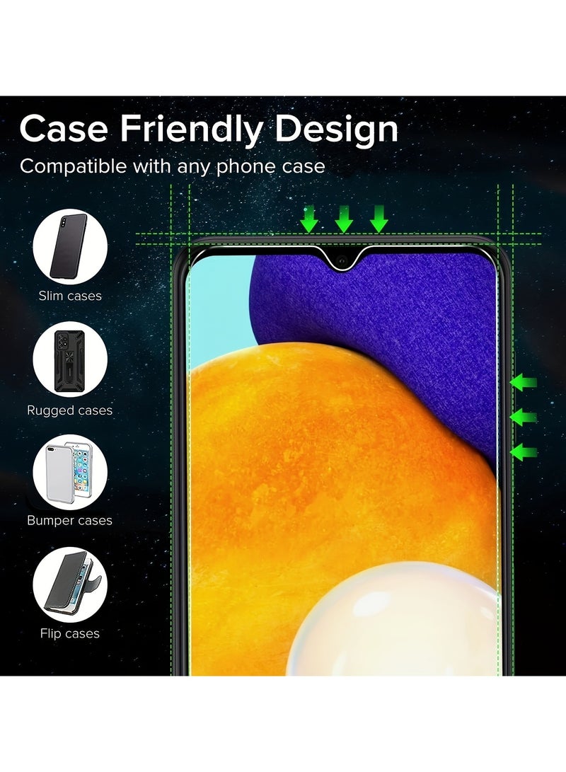 تي دبليو إي جي جي أو أن واقي شاشة سامسونج A04/A04 E، واقي شاشة من الزجاج المقوى لهاتف سامسونج جالاكسي A04/A04 E 6.5 بوصة شفاف - Image 3