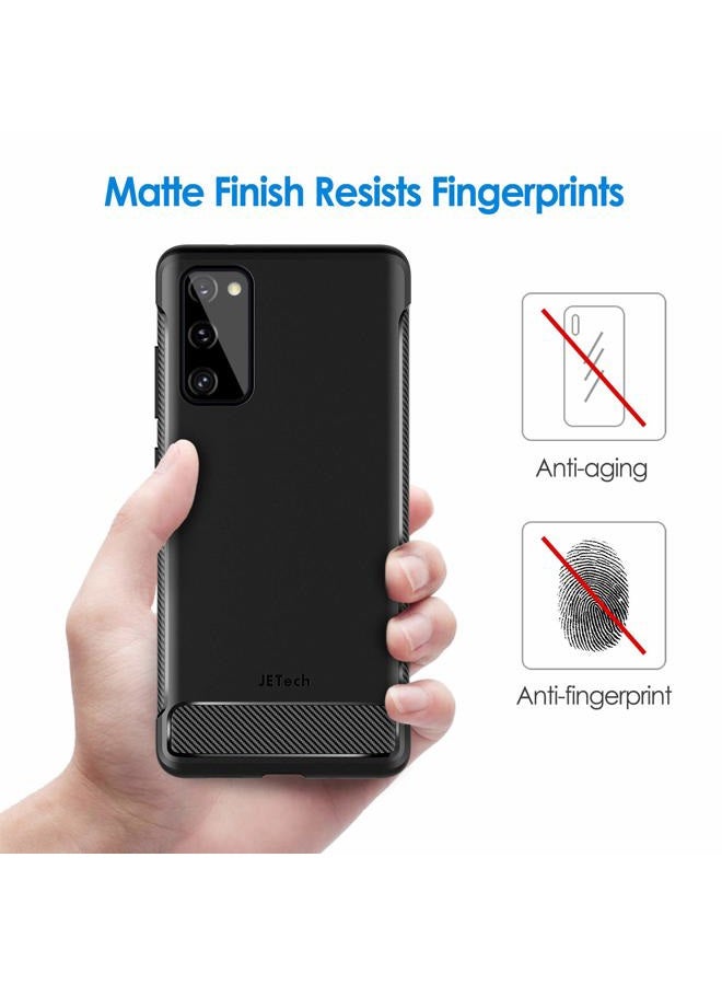 Jetech Slim Fit Case for Samsung Galaxy S20 FE 5G 6.5-Inch, Thin Phone Cover with Shock-Absorption and Carbon Fiber Design (Black) - Image 4