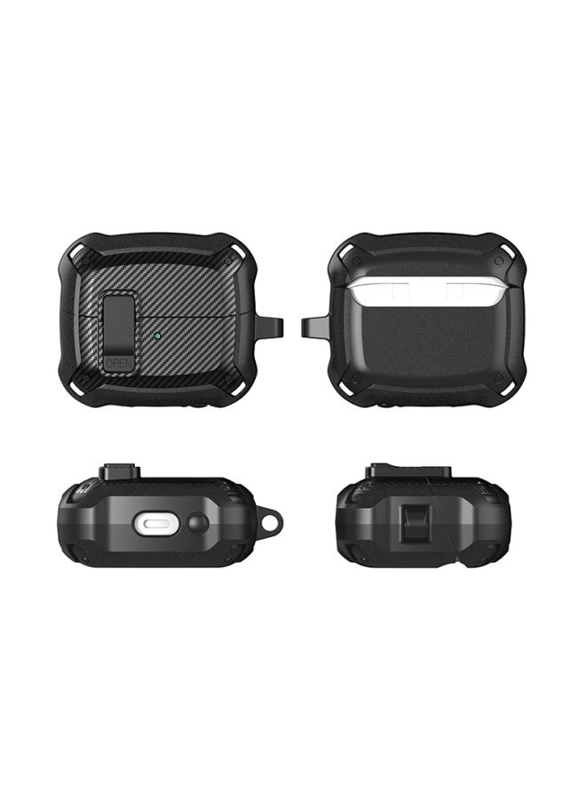 For SamsungGalaxy Buds3/Buds3 Pro Protective Cover Switch Bumblebee Carbon Fiber Earring Case-Color:green Black-Model:For SamsungHeadphones Buds3 Pro  - Image 5