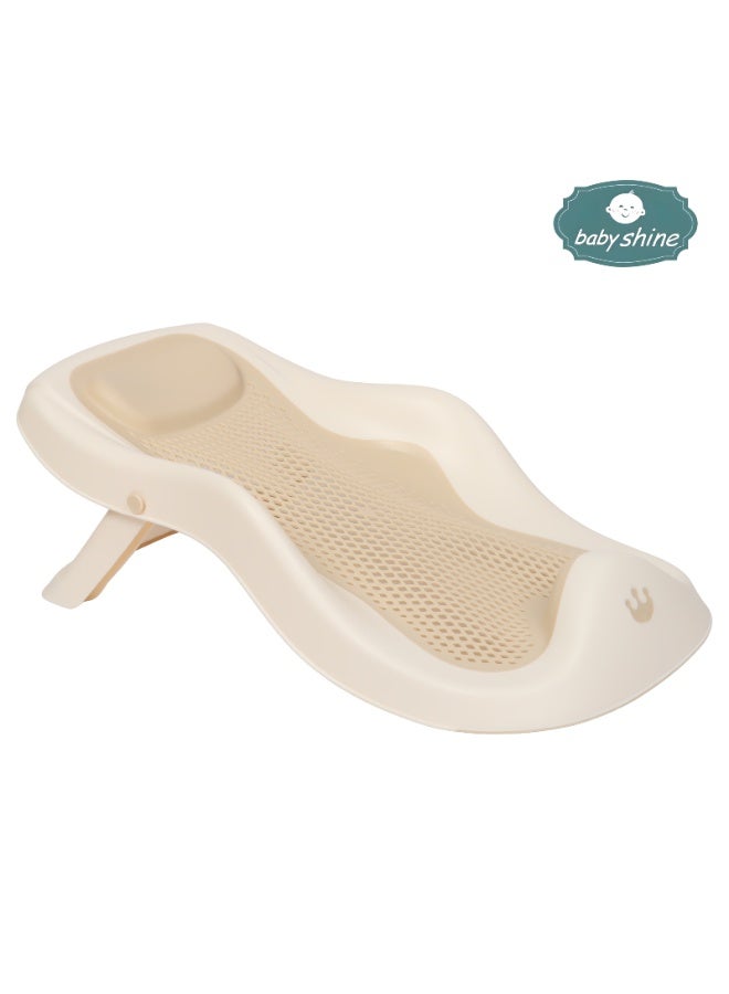 بيبي شاين مروش استحمام للأطفال 5 في 1 قابل للطي بتصميم امن وسهل التخزين لحديثي الولادة مع وجود مقياس لحرارة المياه - Image 2