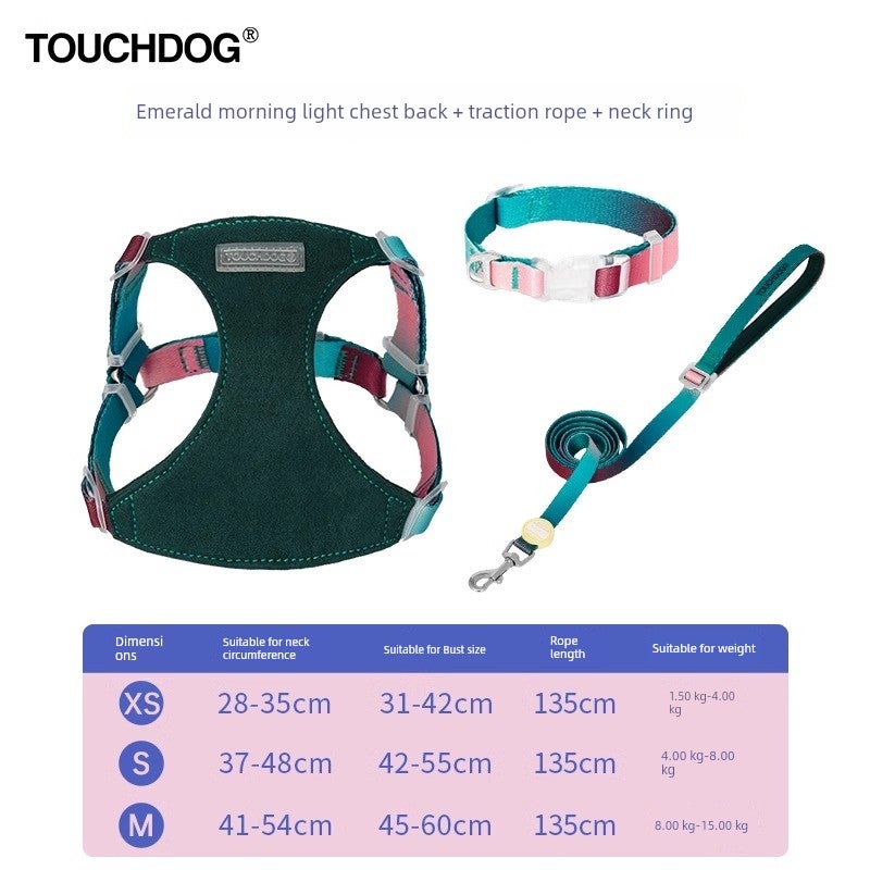Touchdog it it puppy leash phantom vest style walking leash small dog teddy pet chest carrier - Image 5