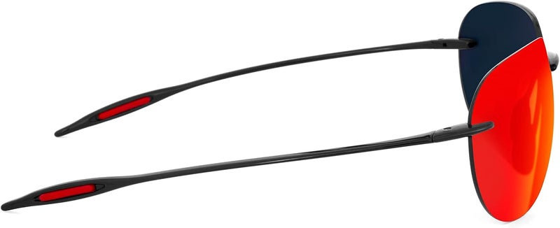 JULI Eyewear نظارات شمسية رياضية JULI للرجال والنساء إطار بدون حواف TR90 للجري وصيد الأسماك والجولف وركوب الأمواج والقيادة - Image 3
