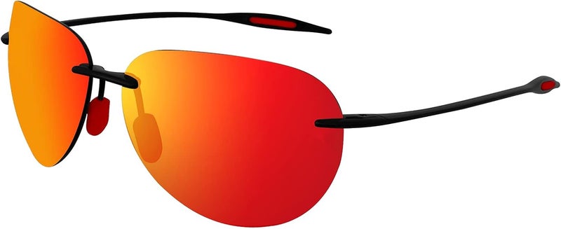 JULI Eyewear نظارات شمسية رياضية JULI للرجال والنساء إطار بدون حواف TR90 للجري وصيد الأسماك والجولف وركوب الأمواج والقيادة - Image 1