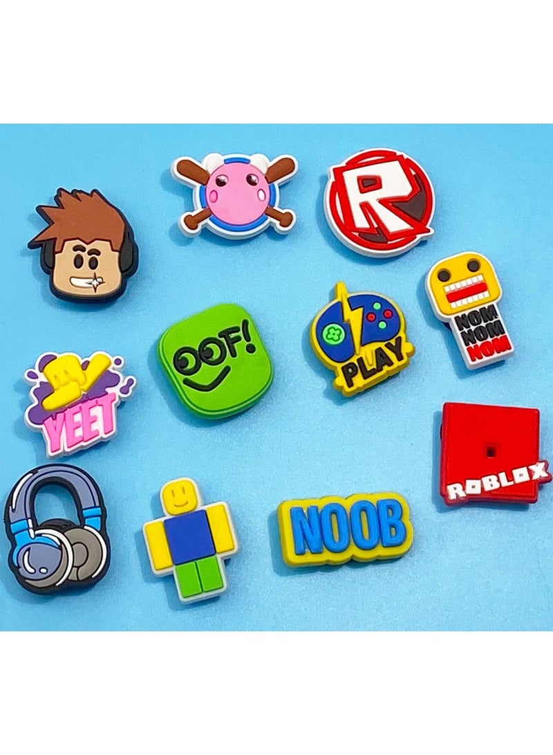 Excefore Shoe Decoration Charms, 21 Pcs Game Shoe Charms, Shoe Charms for Croc Clog Sandals Decoration PVC Croc Pins Accessories, Perfect Gift for Boys Girls Women - Image 2