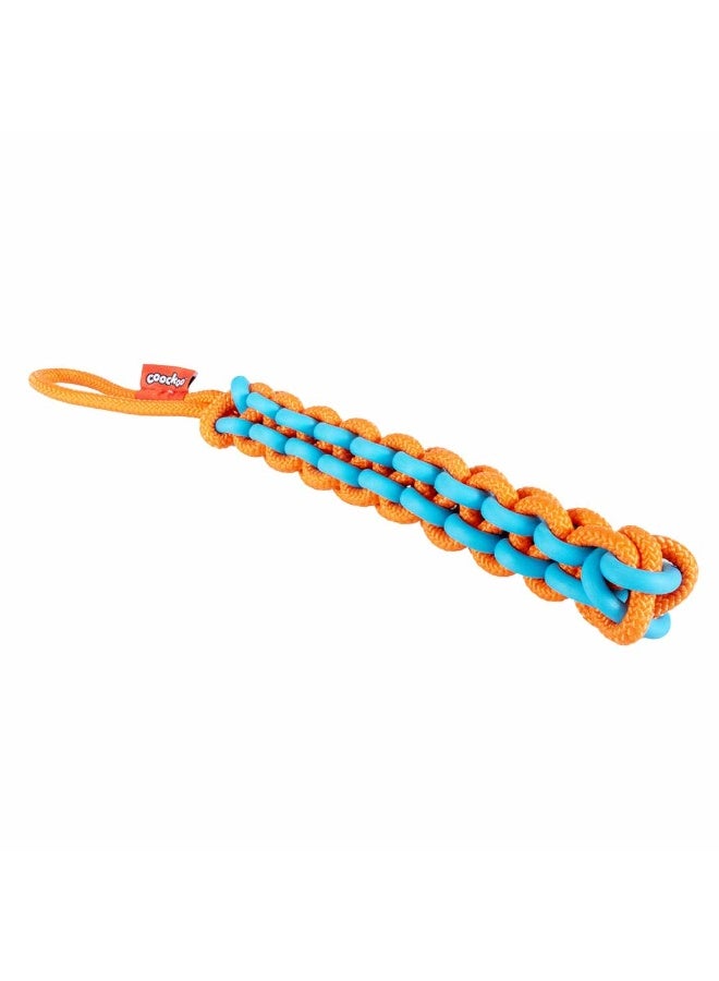 Ebi Coockoo Twisting Tugger Toy for Dogs - 45cmx4.5cm Blue/Orange
