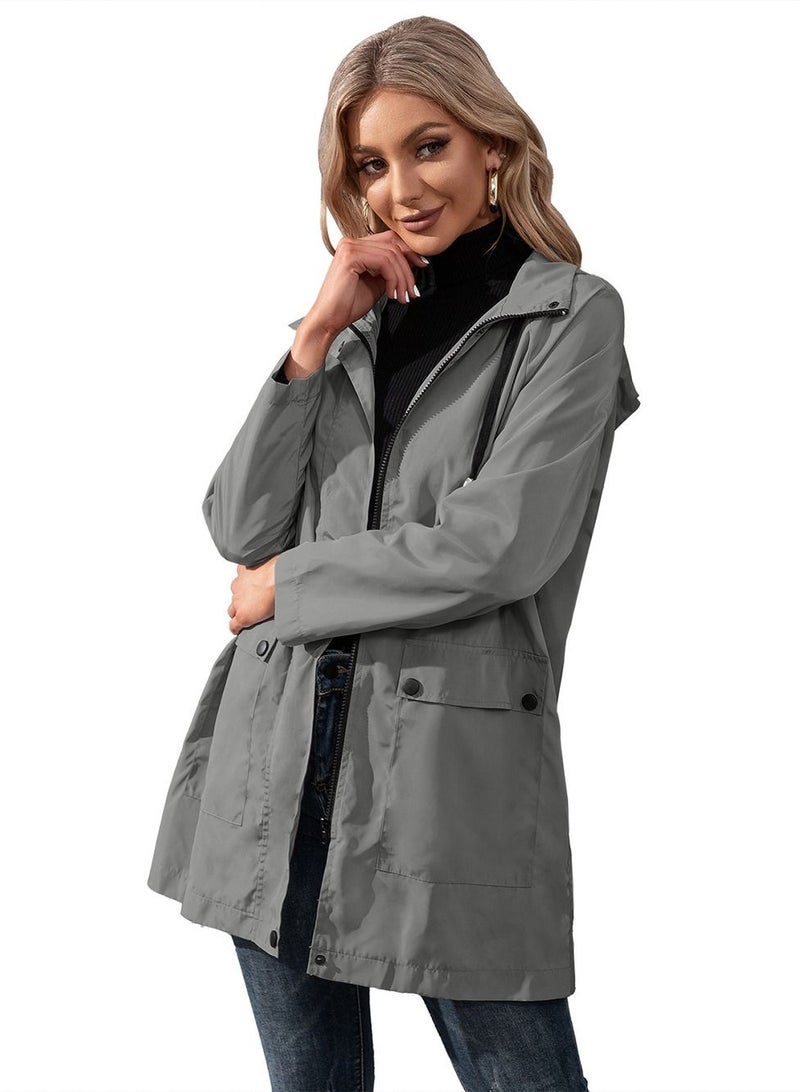 Loquat Outdoor Hooded Waterproof Coat - Image 3