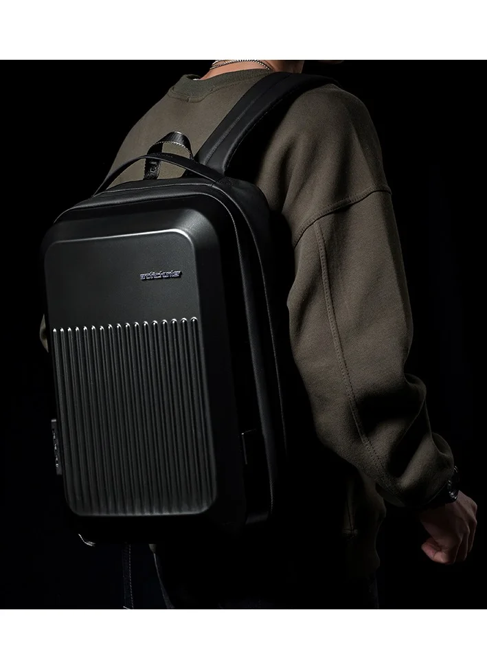 أركتيك هانتر Anti Theft Business Laptop Backpack Waterproof Expandable Hard Shell Backpack with USB Charging Port and TSA Lock for Men and Women B00487 Black