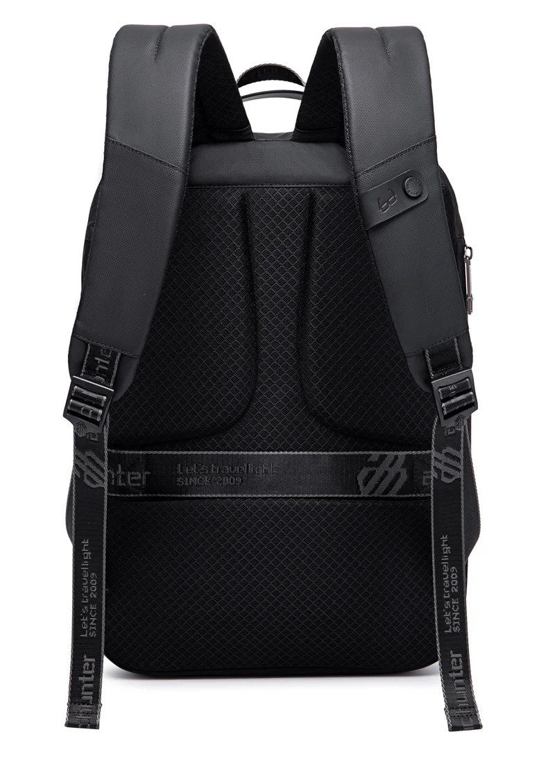أركتيك هانتر Anti Theft Business Laptop Backpack Waterproof Expandable Hard Shell Backpack with USB Charging Port and TSA Lock for Men and Women B00487 Black
