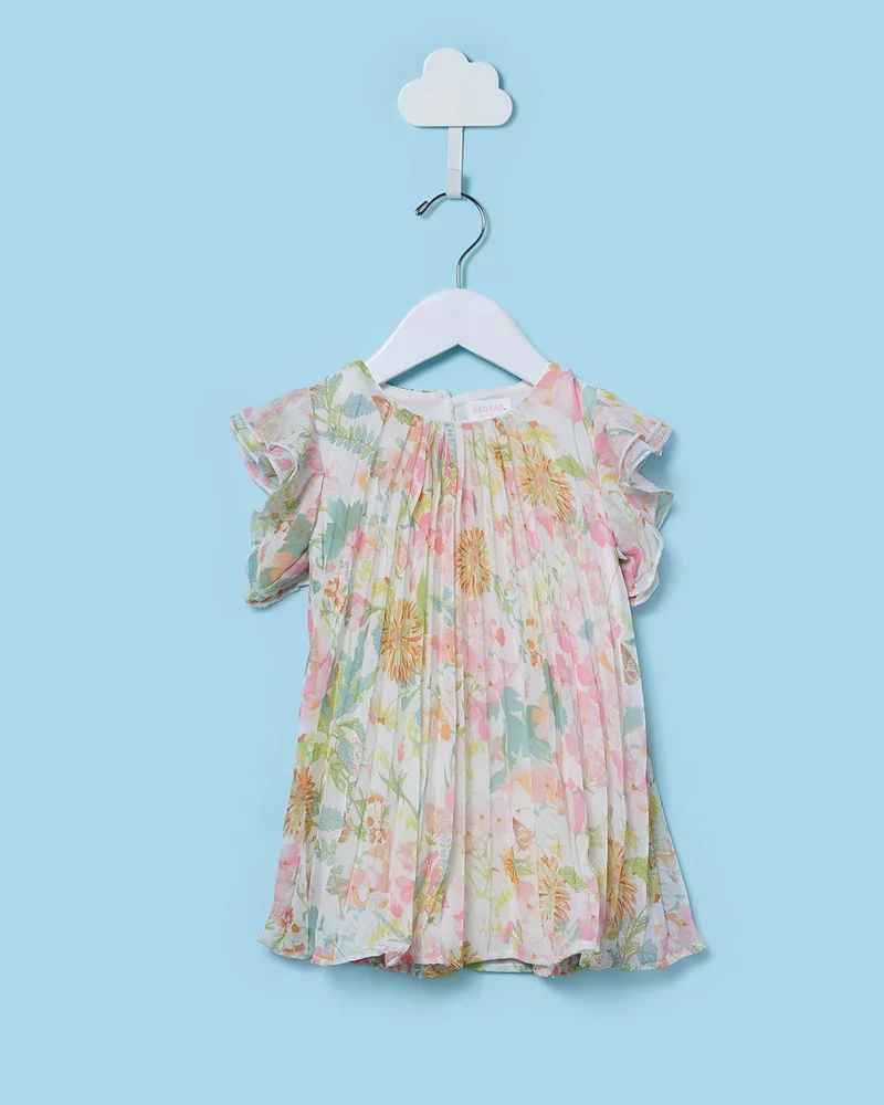 Redtag Infant Girls Assorted and Floral Chiffon Dress