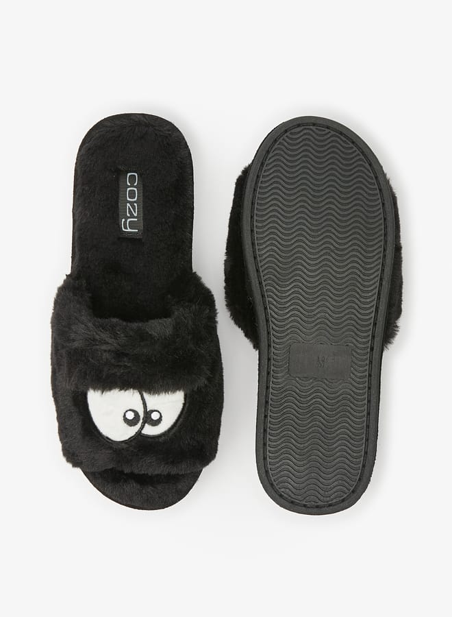 Cozy Women Embroidered Bedroom Slides - Image 5