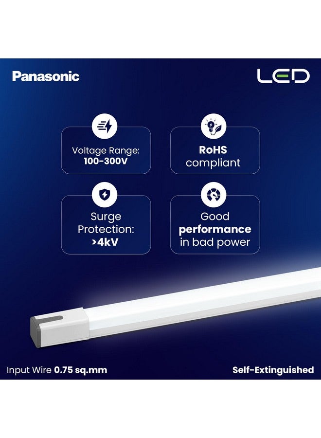 Panasonic 20W Sleek PC LED 20W Tube light for Living Room & Bedroom, Energy Efficient for Home, 6500K Cool Day Light Batten (Pack of 2) - Image 3