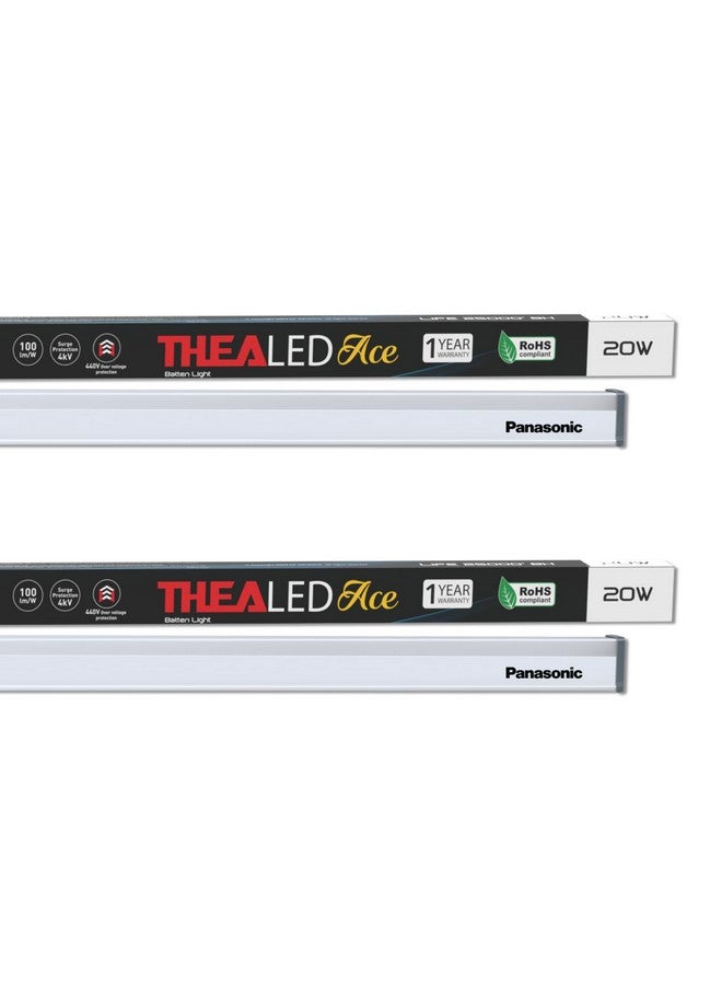 Panasonic 20W Sleek PC LED 20W Tube light for Living Room & Bedroom, Energy Efficient for Home, 6500K Cool Day Light Batten (Pack of 2) - Image 1