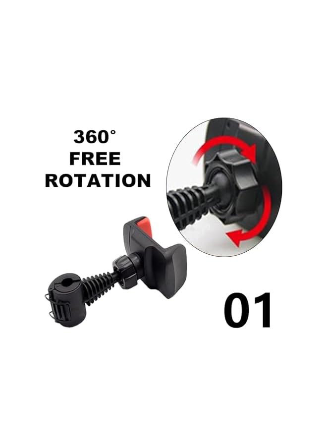 Green Tiger Car Back Seat Phone Holder, Universal, Adjustable 360° Swivel, Secure, Easy Install, Compatible with Most Smartphones - Image 4