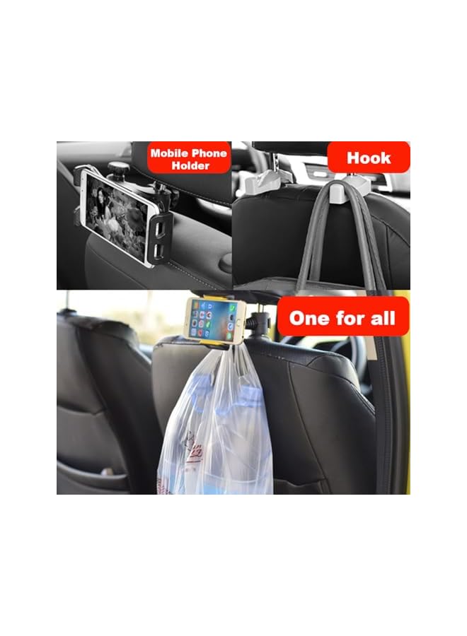 Green Tiger Car Back Seat Phone Holder, Universal, Adjustable 360° Swivel, Secure, Easy Install, Compatible with Most Smartphones - Image 2