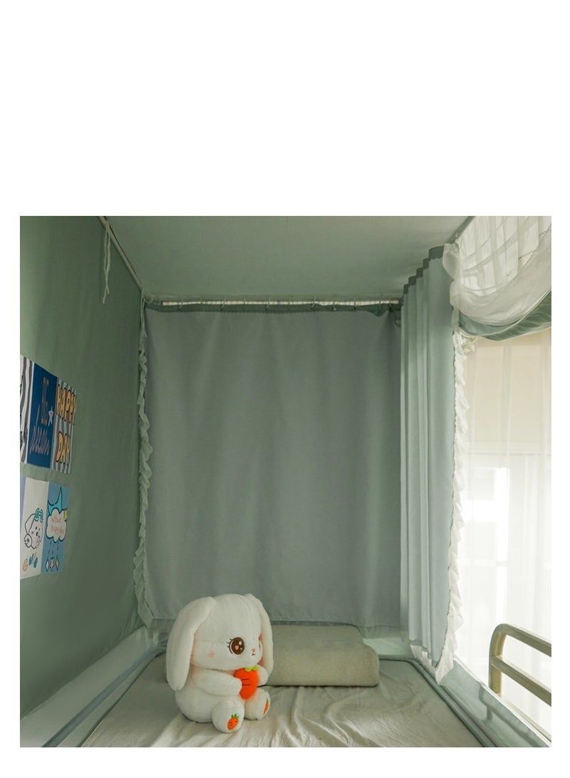 Y&D Bed Canopy Tents Curtain Blackout Curtain Single Bed Tent Curtain Student Shading Cloth Bed Canopy Mosquito Net Student Sleep Privacy Protection - Image 3