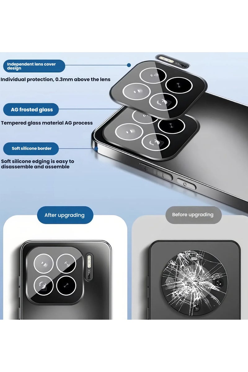 عام غطاء شاومي 15S Pro 5G زجاجي متدرج أنيق فائق الرقة مقاوم للصدمات والخدوش - Image 4