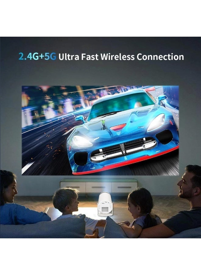 X10 Plus Retro Game Console with Projector，4K HD Portable Projector with 10000+ Games，Plug and Play TV Video Game Stick，Android TV 11.0 Smart Projector with 2.4g Wireless Controllers - Image 3