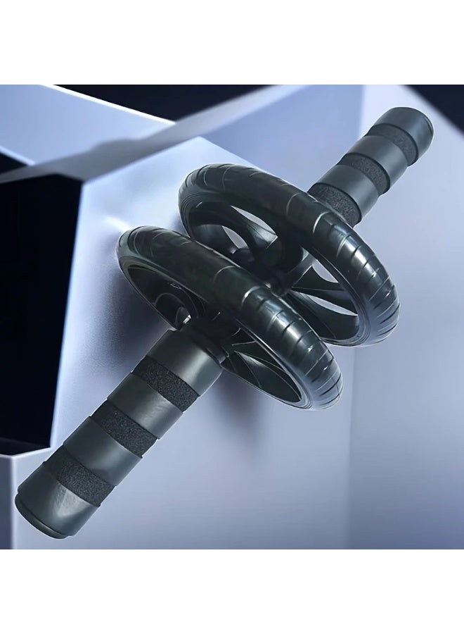 Goolsky Silent Dual-Wheel Ab Roller - PVC & Stainless Steel, Perfect for Core Strength Training & Fitness Enthusiasts, Abdominal Muscle Roller, Exercise Equipment - Image 5