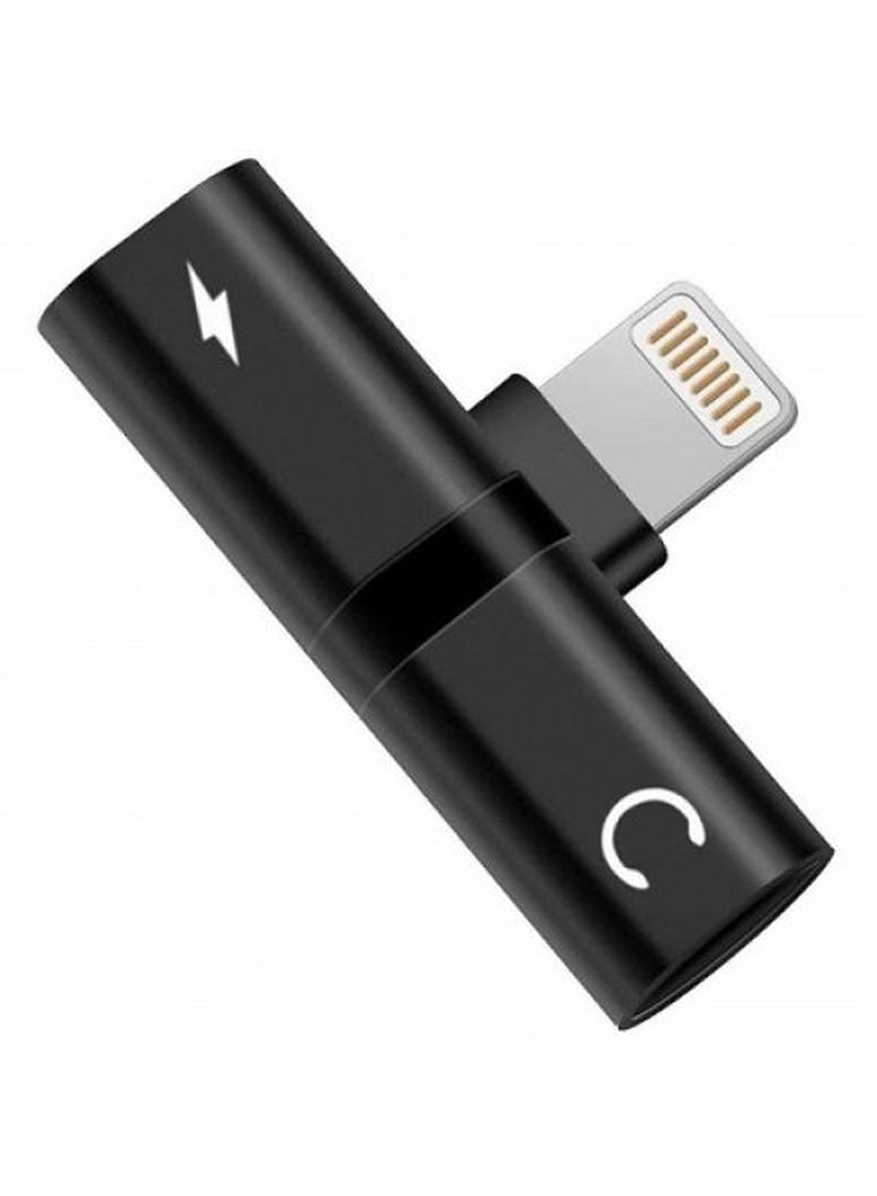 GO-DES 2 in 1 Mini Portable Charging Metal Splitter Audio And Charging Adapter Converter For Apple iPhone - Image 1