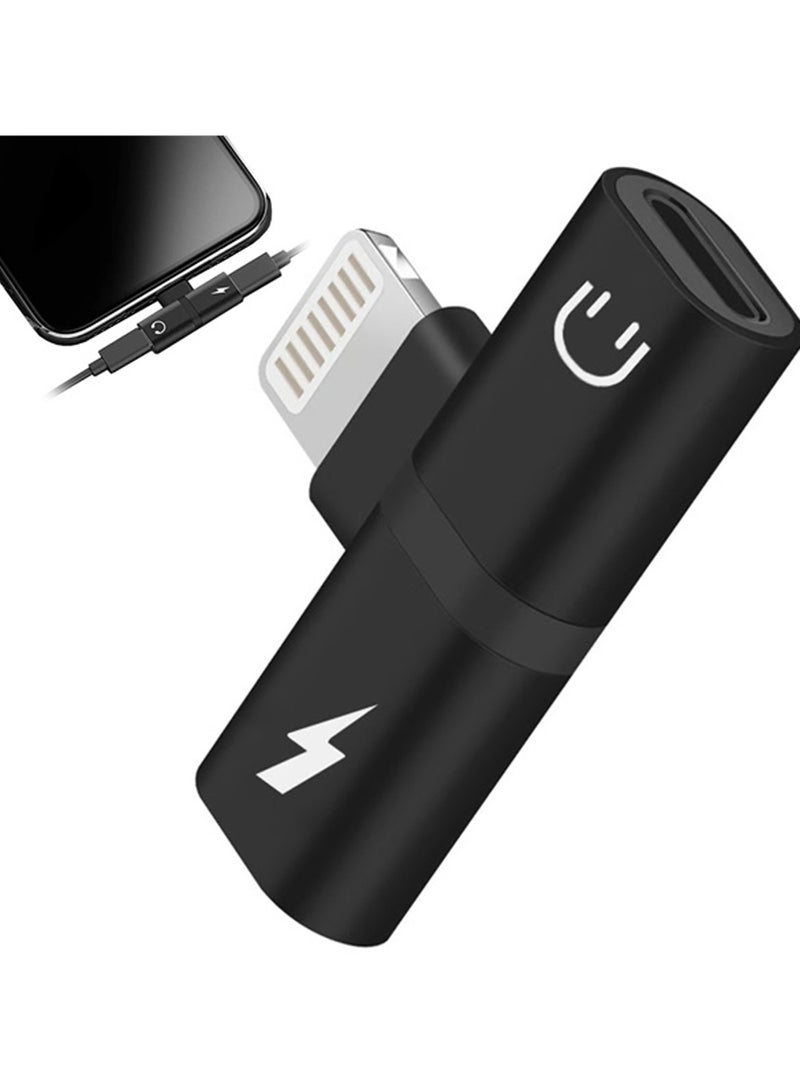 GO-DES 2 in 1 Mini Portable Charging Metal Splitter Audio And Charging Adapter Converter For Apple iPhone - Image 2