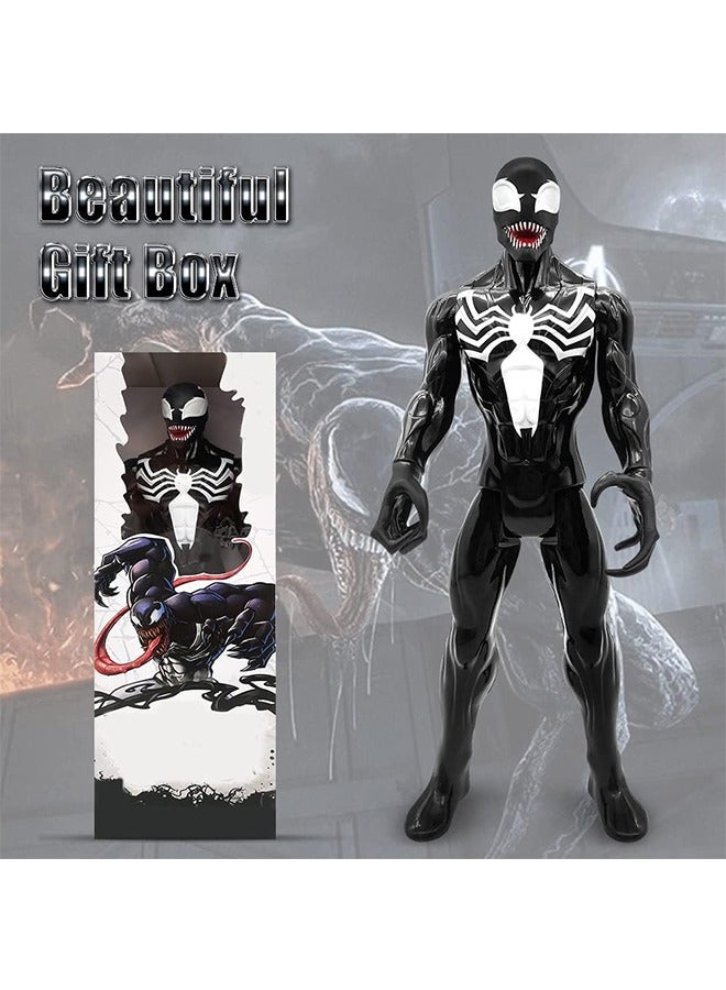 Generic Venom Action Figures, 12 Inch Collectible Articular Mobility Figures Toys for Boys Characters Toys Prefect Gift for Birthday, Children's Day for Kids (Black)  - Image 5