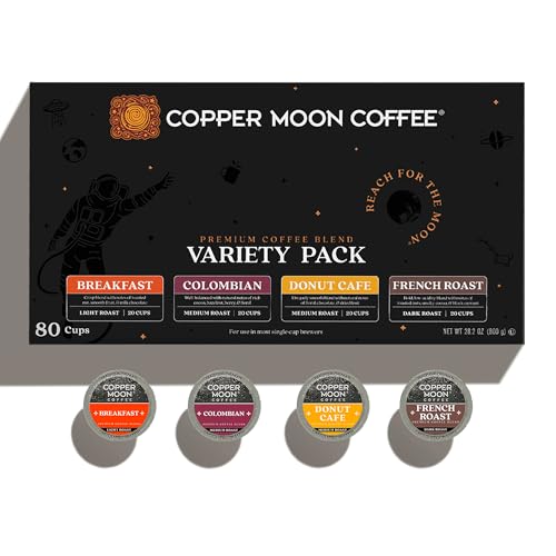Copper Moon Single Serve Coffee Pods For Keurig KCup Brewers Light Medium  Dark Roast Variety Pack 80 Count - Image 5