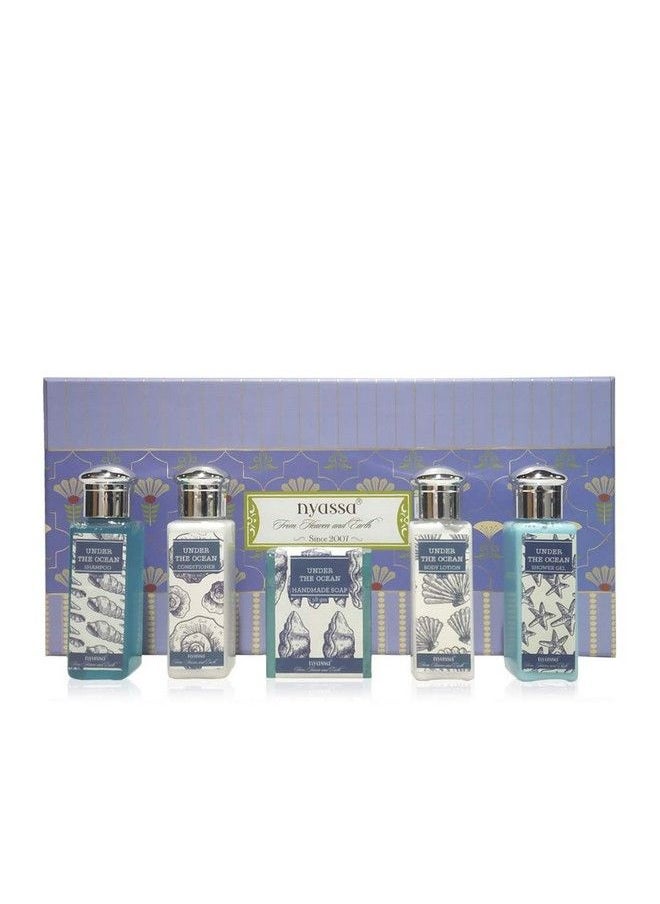 Nyassa Under The Ocean Bath Ritual Gift Set Containing A Soap Shower Gel Shampoo Conditionerbody Lotion;Gift Set For All Occasions; Natural Ingredient;Ideal Gifting For All Occasion  - Image 4