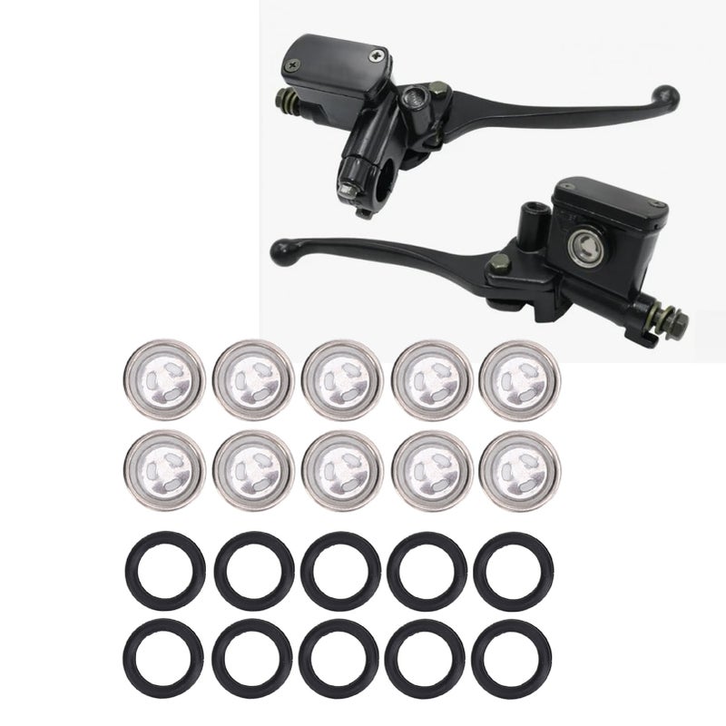 10pcs Brake Master Cylinder Sight Glass with O Ring Motorcycle Brake Master Cylinder Window for Motorcycle ATV Diameter: 18mm / 0.7in - Image 3