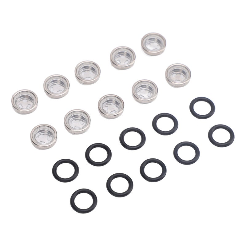 10pcs Brake Master Cylinder Sight Glass with O Ring Motorcycle Brake Master Cylinder Window for Motorcycle ATV Diameter: 18mm / 0.7in - Image 2