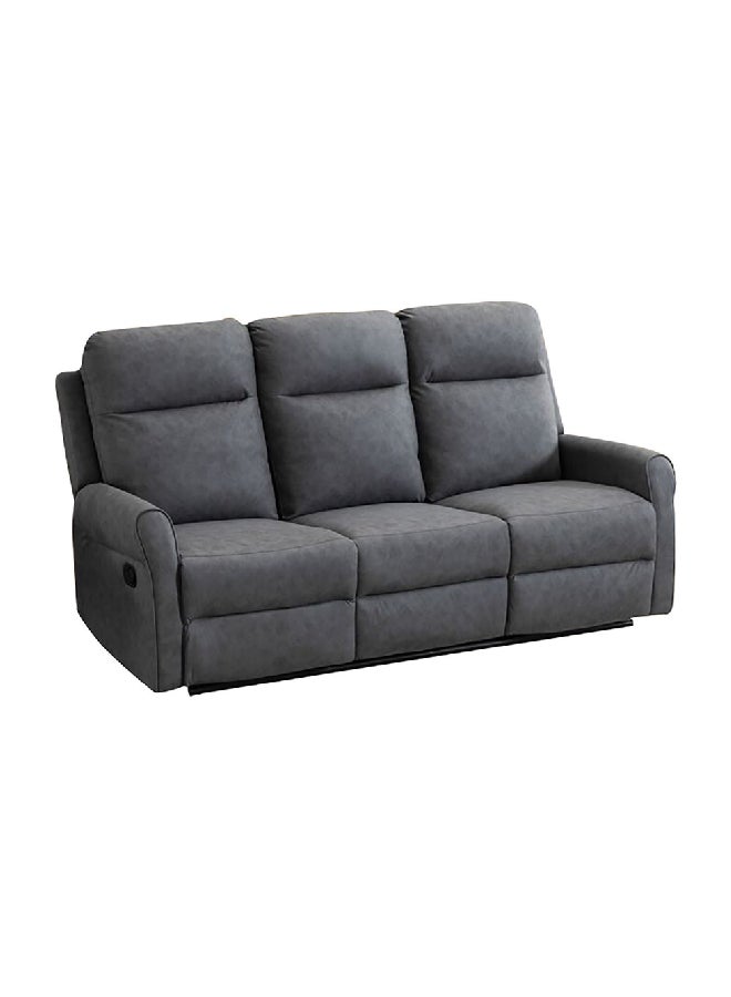 Micasa 3-Seater Elegant and Modern Design Recliner Sofa Grey 105 x 92 x 198 cm SX-81432-3 GREY - Image 1