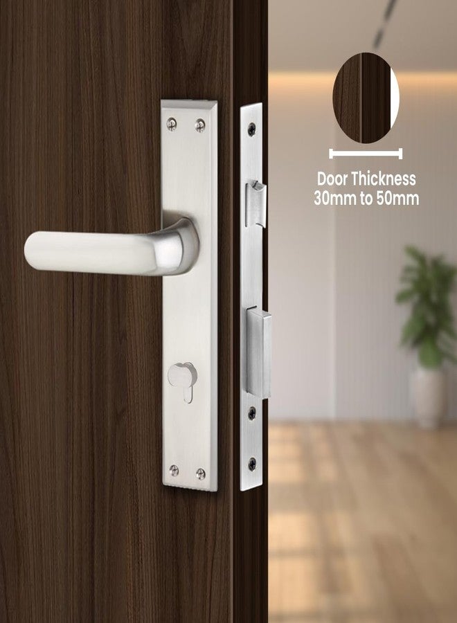 Link Curve Mortise Lock |for Main & Internal Door in Home/Office/Hotel | 10 Inches Heavy Duty Handle Set with One Side Key Access, 3 Keys |SS Finish|5 Years Warranty - Image 5