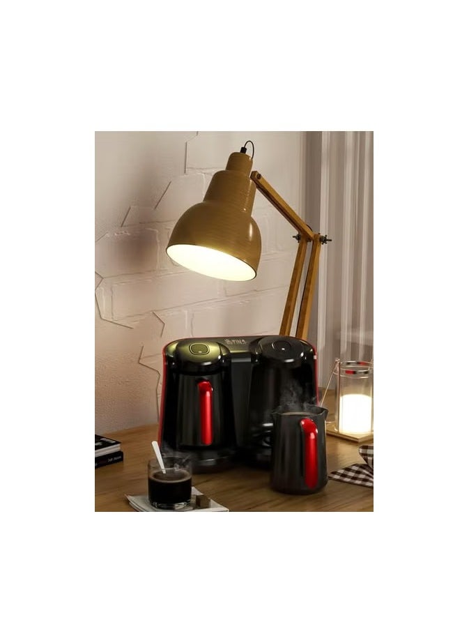 Hanso Turkish Coffee Maker, Premium Electric: 800 Watts Anti-overflow Sensor 1 - 12 Cups Safety System 1 Year Warranty
