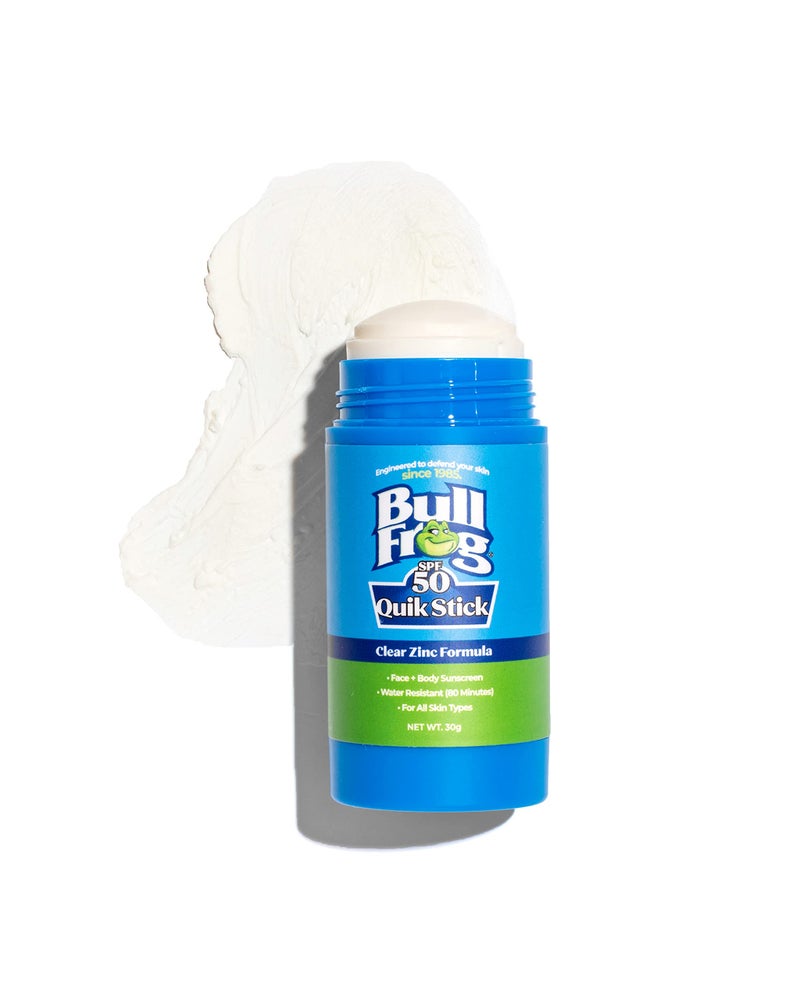 Bullfrog Quik Stick Sunscreen SPF 50 | Oxybenzone & Octinoxate Free | Broad Spectrum Moisturizing UVA/UVB, 1oz - Image 5