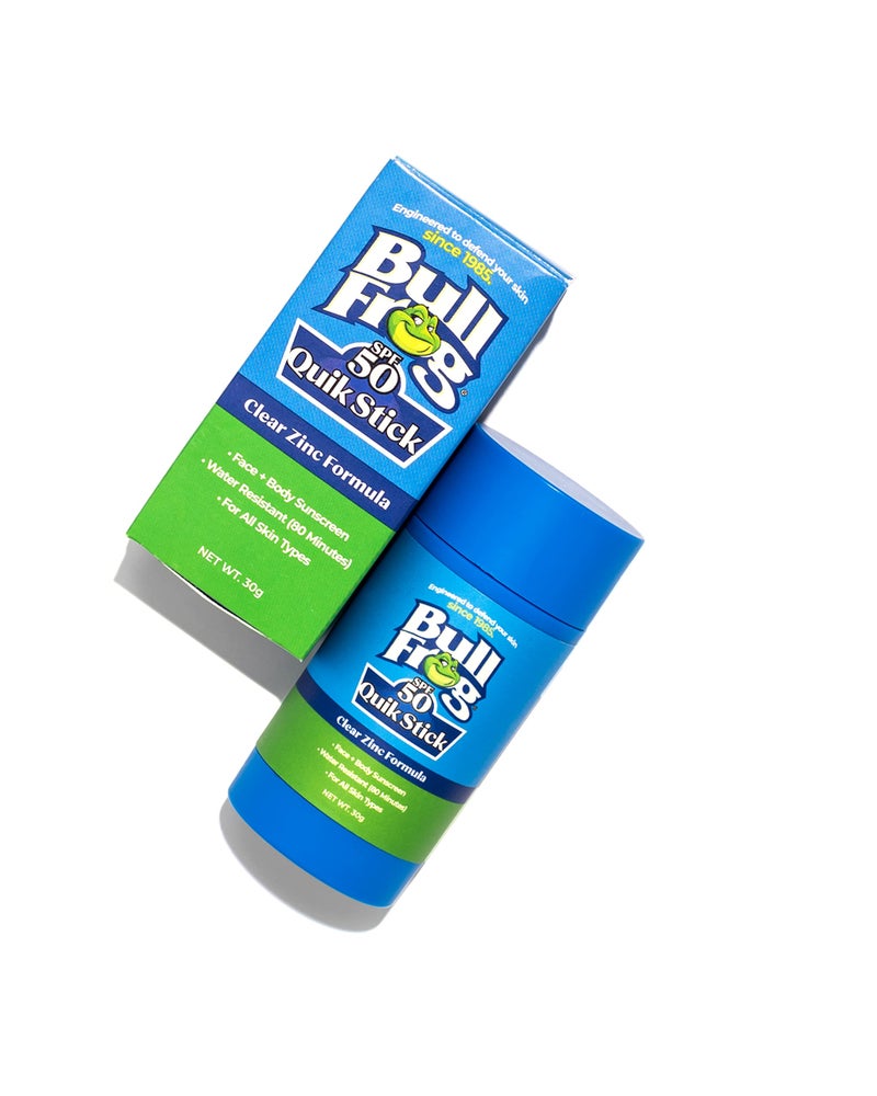 Bullfrog Quik Stick Sunscreen SPF 50 | Oxybenzone & Octinoxate Free | Broad Spectrum Moisturizing UVA/UVB, 1oz - Image 2