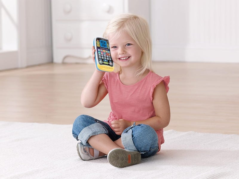 VTech Chat & Discover Toy Phone with Light-Up Screen, Games & Learning Apps for Toddlers - Image 4