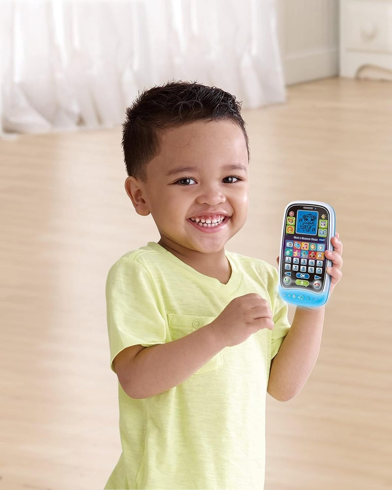 VTech Chat & Discover Toy Phone with Light-Up Screen, Games & Learning Apps for Toddlers - Image 3