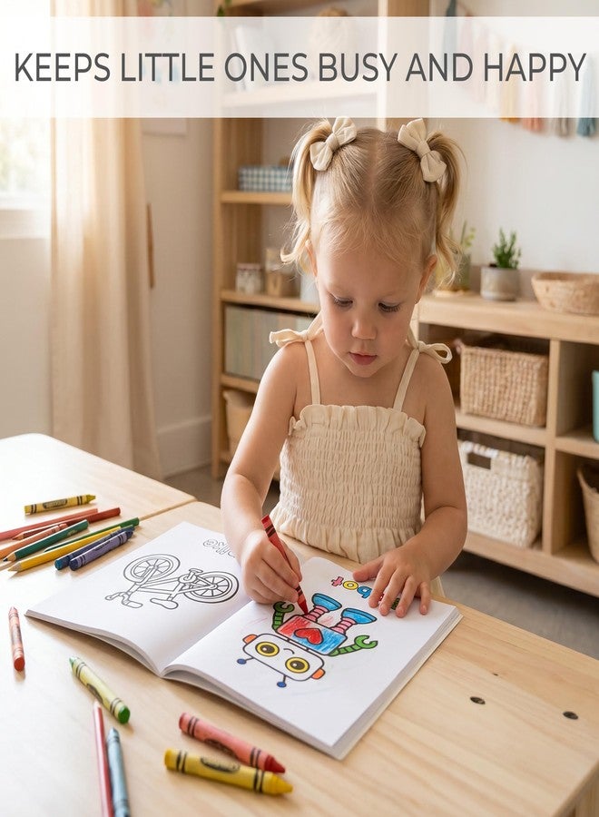 ZICOTO Fun Coloring Book for Toddlers - Set of 2 Cute My First Toddler Coloring Books with Big Simple Designs - Easy Learning Activity Book for Kids, Boys and Girls to Keep Little Ones Engaged - Image 3