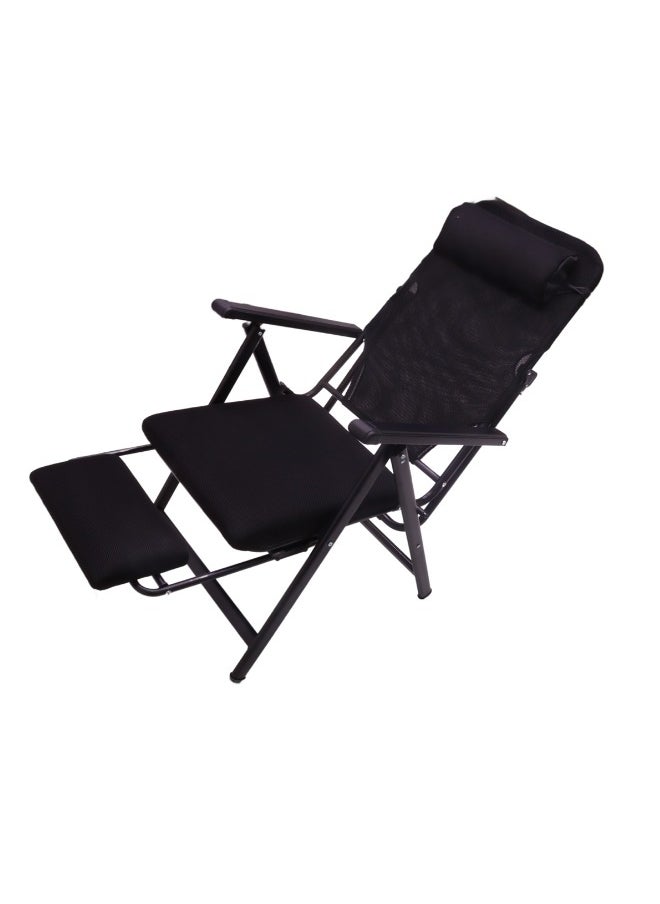 An innovative office chair that easily converts into a bed for relaxation and comfort during work or rest periods, combining modern design and multiple functions
