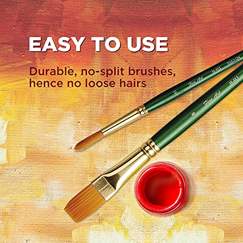 Fine Art Fevicryl Fine Art Painting Round Shape Brushes Sizes: (1,2,3,4,5,6,8), Set of 7 Brushes for Watercolor, Acrylic Paint,and Oil Paint Suitable for Beginners, Students and Artists. - Image 3