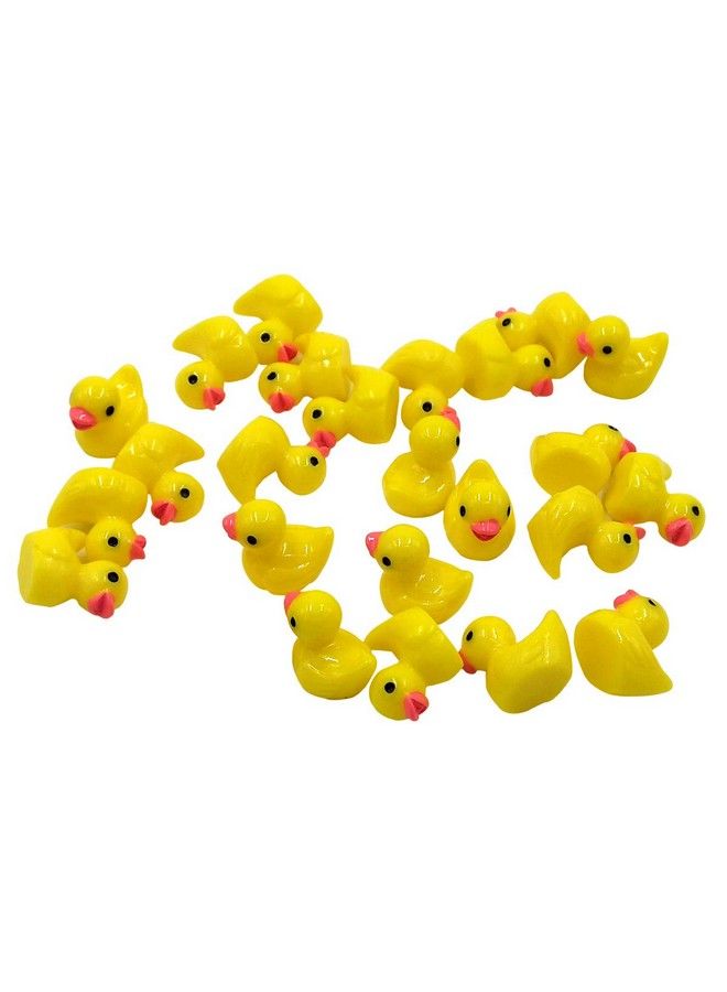 EMiEN 25Pcs Little Yellow Mini Duck Duckling Miniature Ornament For Diy Dollhouse Decoration Fairy Garden Plant Décor Nice Decoration Accessories For Deskcabinetkids Roomparty Etc. - Image 2