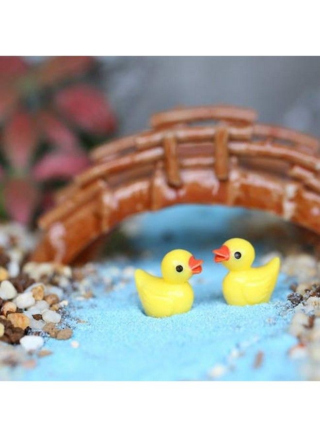 EMiEN 25Pcs Little Yellow Mini Duck Duckling Miniature Ornament For Diy Dollhouse Decoration Fairy Garden Plant Décor Nice Decoration Accessories For Deskcabinetkids Roomparty Etc. - Image 3