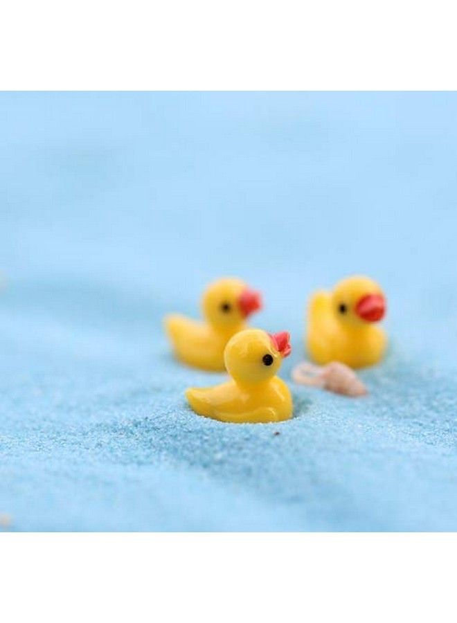 EMiEN 25Pcs Little Yellow Mini Duck Duckling Miniature Ornament For Diy Dollhouse Decoration Fairy Garden Plant Décor Nice Decoration Accessories For Deskcabinetkids Roomparty Etc. - Image 5