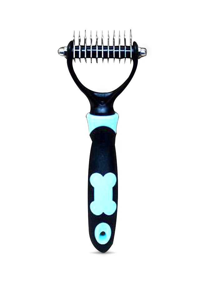 Double Side Hair And Brush Grooming Shedding Trimmer Comb Blue/Black - Image 1