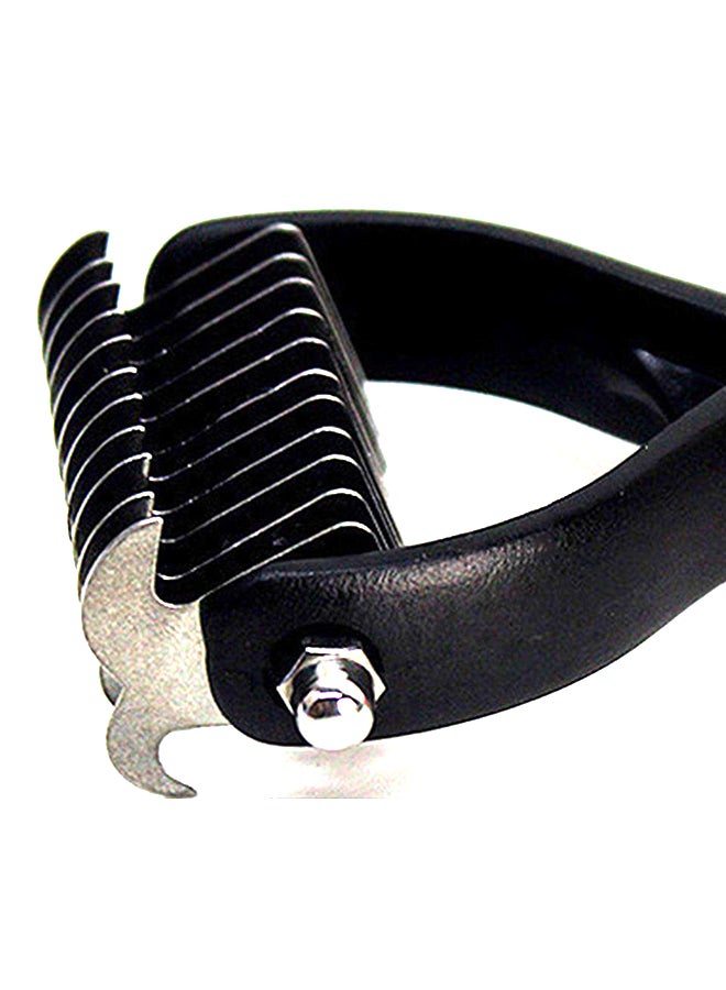 Double Side Hair And Brush Grooming Shedding Trimmer Comb Blue/Black - Image 2