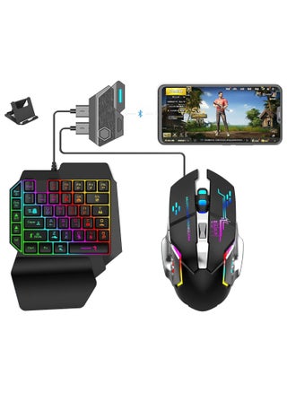 Mix Elite PUBG Controller Gaming Keyboard Mouse Converter, Android and IOS system dedicated(Android 7.0 and above, Below IOS 13.4),Mouse & Keyboard Combo Pack for FPS Mobile Games - pzsku/Z98DC3542337CEE144F19Z/45/_/1731048041/b04ebaa2-3fd6-4f6f-b1e6-e074e908e1b7