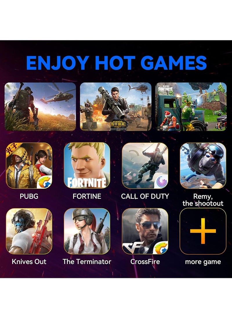 Mix Elite PUBG Controller Gaming Keyboard Mouse Converter, Android and IOS system dedicated(Android 7.0 and above, Below IOS 13.4),Mouse & Keyboard Combo Pack for FPS Mobile Games