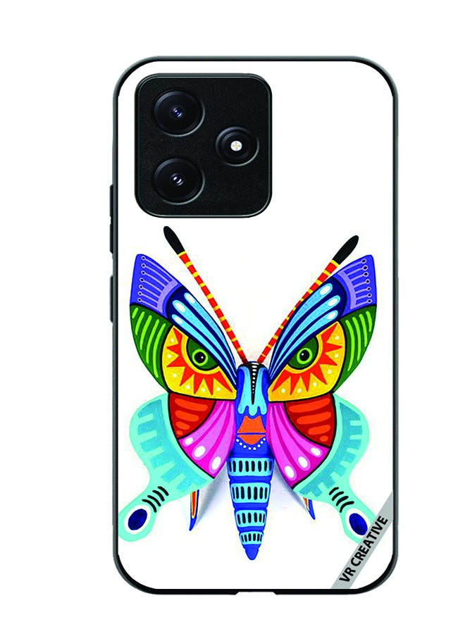 VR CREATIVE Protective Case Cover For Xiaomi Poco M6 Pro 5G Butterfly Design Multicolour - Image 1
