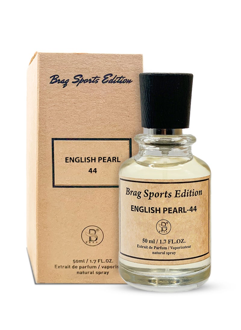 B BRAG B Brag English Pearl Eau De Perfume 50ml for Men Unleash Best Long Lasting Arabic Perfumes Fresh and Fruity Men's Fragrances Ideal Essence Present For Every Occasion  - Image 1