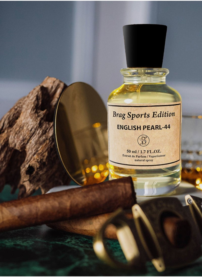 B BRAG B Brag English Pearl Eau De Perfume 50ml for Men Unleash Best Long Lasting Arabic Perfumes Fresh and Fruity Men's Fragrances Ideal Essence Present For Every Occasion  - Image 5