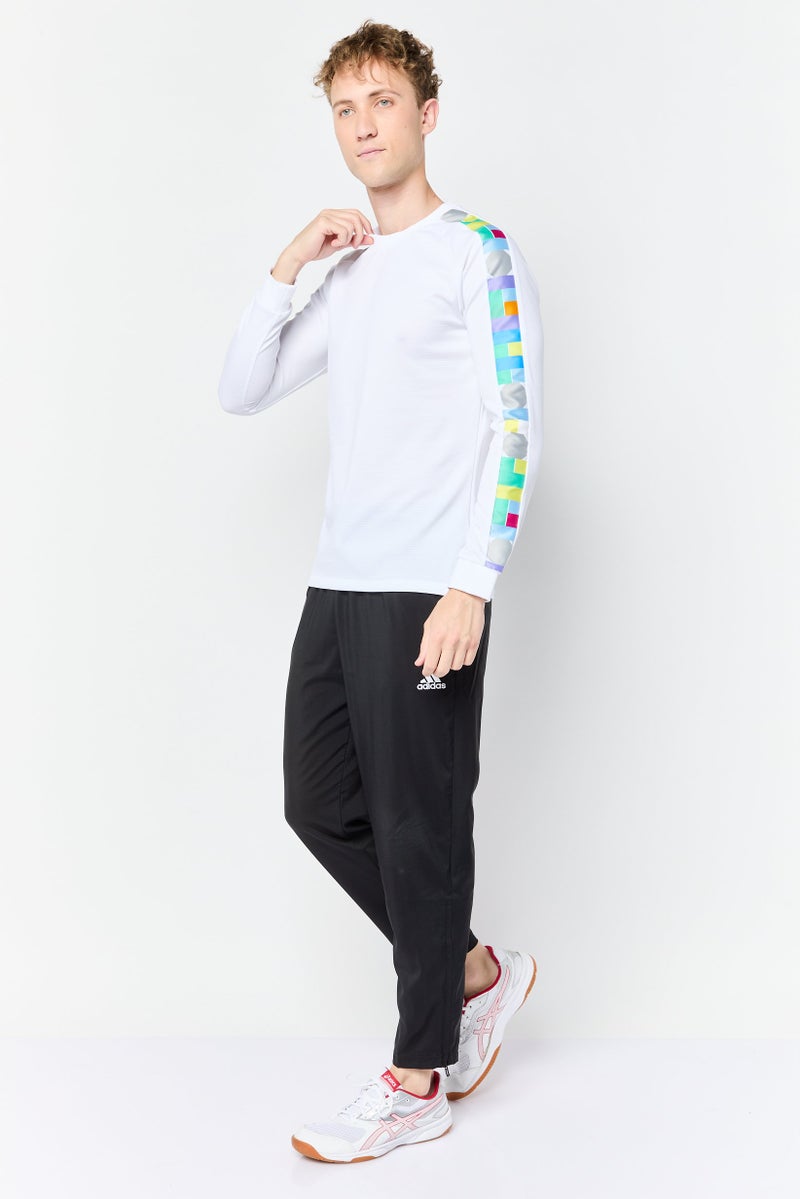 Adidas Men Sportswear Fit Long Sleeves Manchester United FC Jersey, White - Image 2